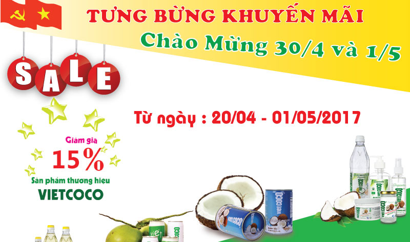 CHƯƠNG TRÌNH KHUYẾN MÃI "MỪNG GIẢI PHÓNG MIỀN NAM 30/4 VÀ QUỐC TẾ LAO ĐỘNG 1/5"