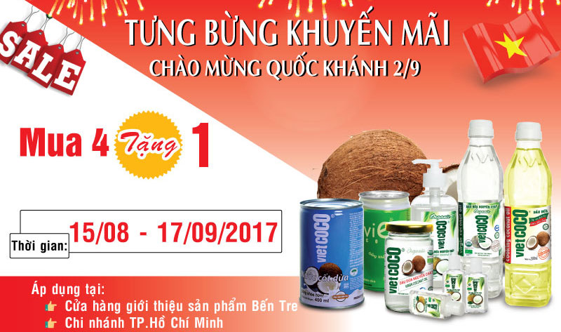 CHƯƠNG TRÌNH KHUYẾN MÃI "CHÀO MỪNG QUỐC KHÁNH 2/9"