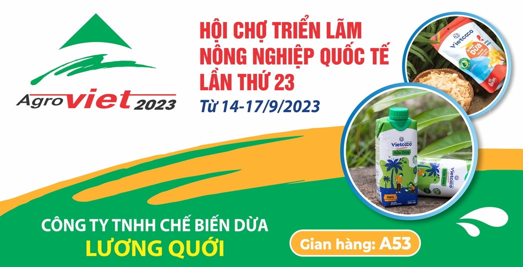 VIETCOCO THAM DỰ HỘI CHỢ TRIỂN LÃM AGROVIET 2023 – LẦN THỨ 23.