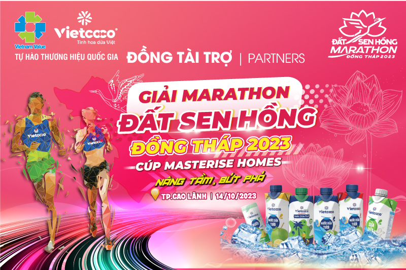 VIETCOCO ĐỒNG HÀNH CÙNG ĐƯỜNG CHẠY CHUẨN QUỐC TẾ - MARATHON ĐẤT SEN HỒNG 2023