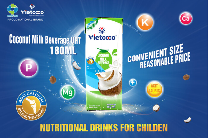 VIETCOCO RA MẮT SỮA DỪA DIỆN MẠO MỚI HỘP 180ML
