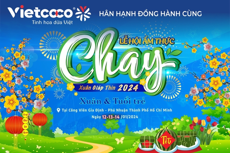 KHAI XUÂN CÙNG VIETCOCO TẠI LỄ HỘI ẨM THỰC CHAY XUÂN & TUỔI TRẺ 2024 ĐƯỢC TỔ CHỨC TẠI CÔNG VIÊN GIA ĐỊNH THÀNH PHỐ HỒ CHÍ MINH