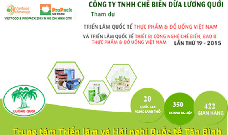 TRIỂN LÃM VIETFOOD VÀ BEVERAGE – PROPACK VIETNAM 2015 SẮP KHAI MẠC