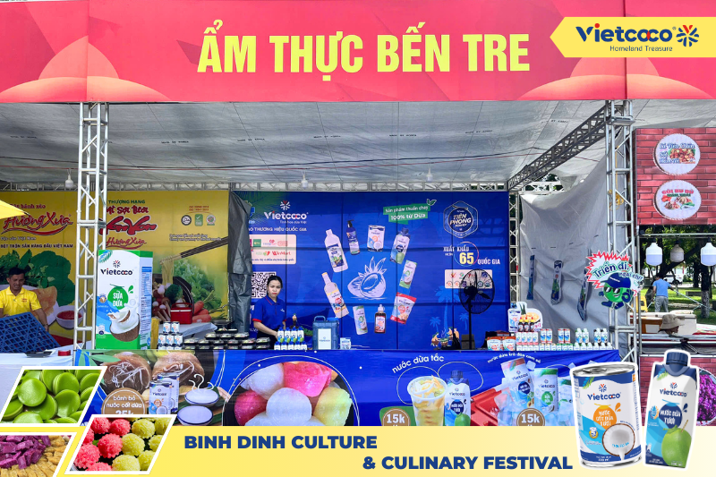 VIETCOCO GÓP MẶT TẠI LỄ HỘI VĂN HOÁ ẨM THỰC BÌNH ĐỊNH – HƯƠNG VỊ DỪA VIỆT LAN TOẢ BỐN PHƯƠNG
