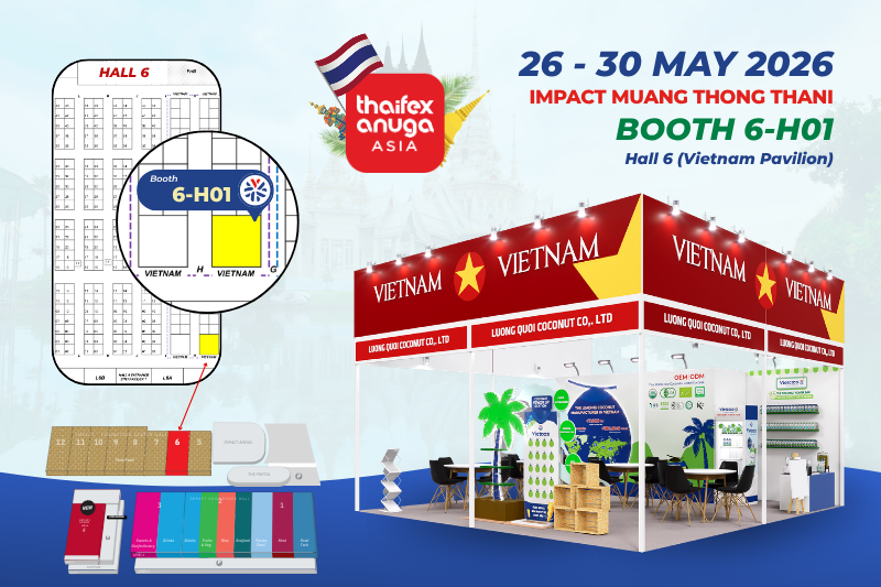 LUONG QUOI COCONUT UNVEILS SUSTAINABLE PLANT-BASED INNOVATION AT THAIFEX ANUGA ASIA 2026